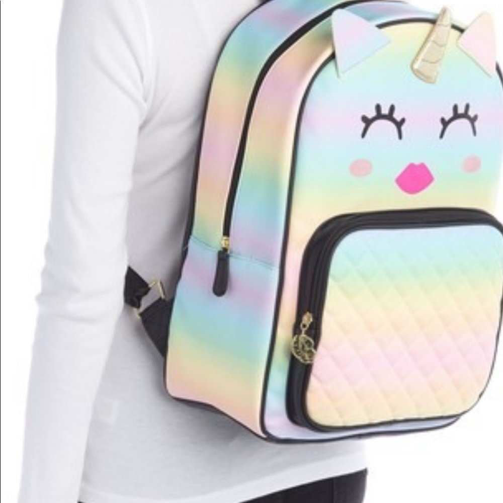 BETSEY JOHNSON LUV BETSEY OMBRÉ UNICORN  BACKPACK